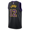 Camiseta Hombre Los Angeles Lakers Jake Laravia 2025-26 Nike City Edition Negro Swingman